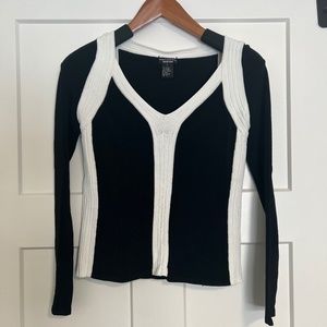 Doncaster Collection Black and white shirt